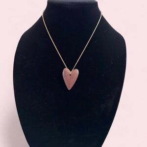 Heart stone Pendant Necklace